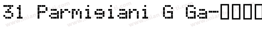 31 Parmigiani G Ga字体转换